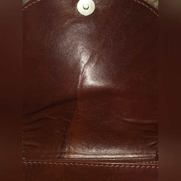 Brown Leather Crossbody Bag - Saddle Style - Picture 6 of 8